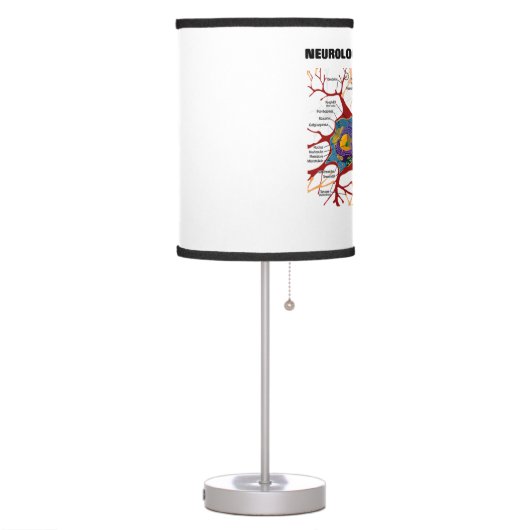 Neurological Plumbing Inside Neuron Synapse Humor Table Lamp (Left)