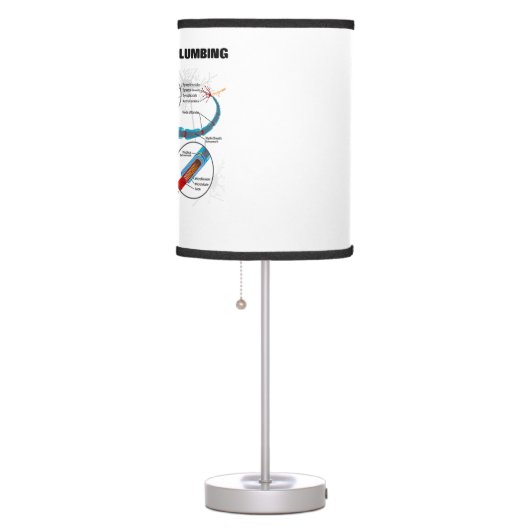Neurological Plumbing Inside Neuron Synapse Humor Table Lamp (Right)