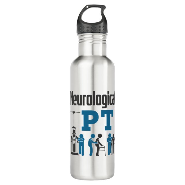 Neurological PT Physical Therapist Therapy Stainless Steel Water Bottle (Front)