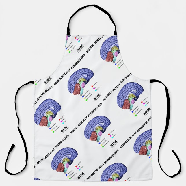 Neurologically Overwhelmed Inside Brain Anatomy Apron (Front)