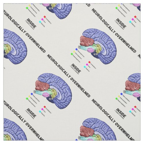 Neurologically Overwhelmed Inside Brain Anatomy Fabric