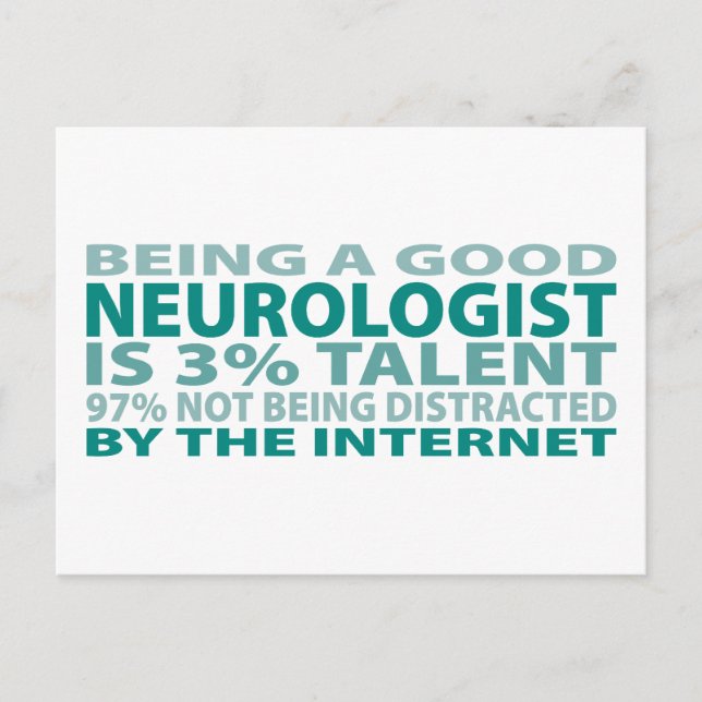 Neurologist 3% Talent Postcard (Front)