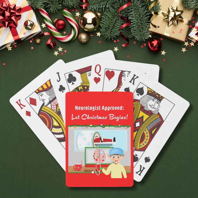 Neurologist Approved: Christmas Begin Santa In MRI Poker Cards (Creator Uploaded)