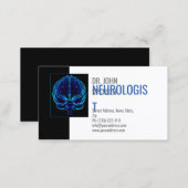 Neurologist Blue Brains Medical Business Card (Front/Back)