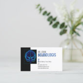 Neurologist Blue Brains Medical Business Card (Standing Front)