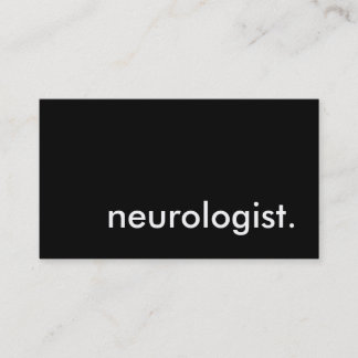 neurologist. business card