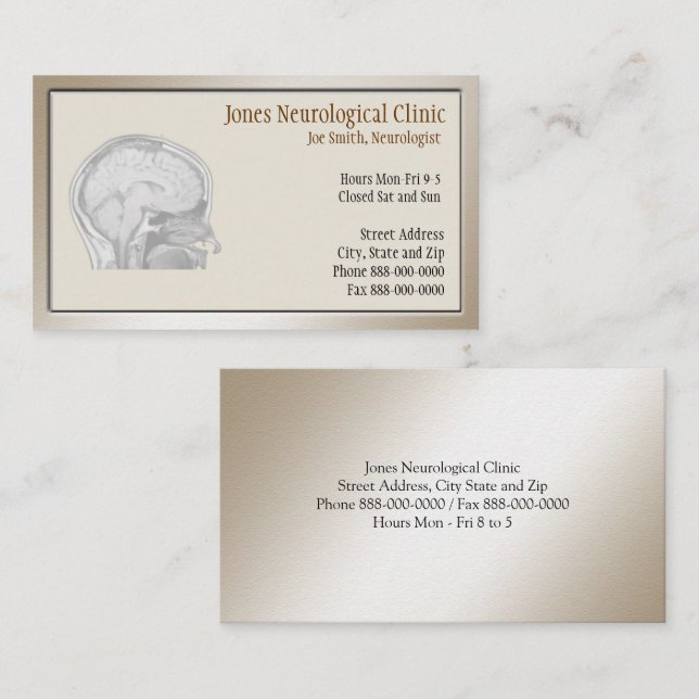 Neurologist Business Card (Front/Back)