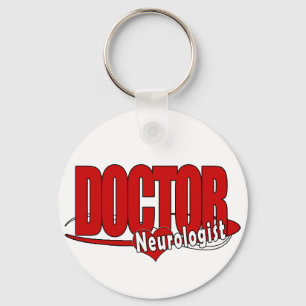 NEUROLOGIST LOGO BIG RED DOCTOR KEYCHAIN