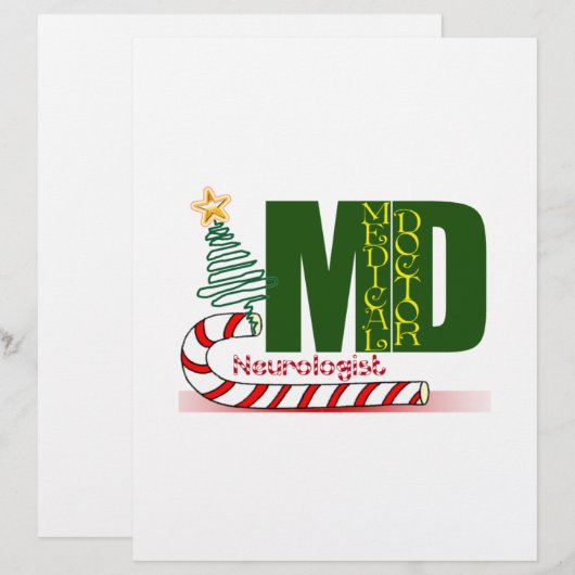 NEUROLOGIST MERRY CHRISTMAS NEUROLOGY (Front/Back)