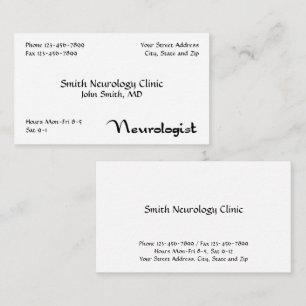 Neurologist Neurology Business Card