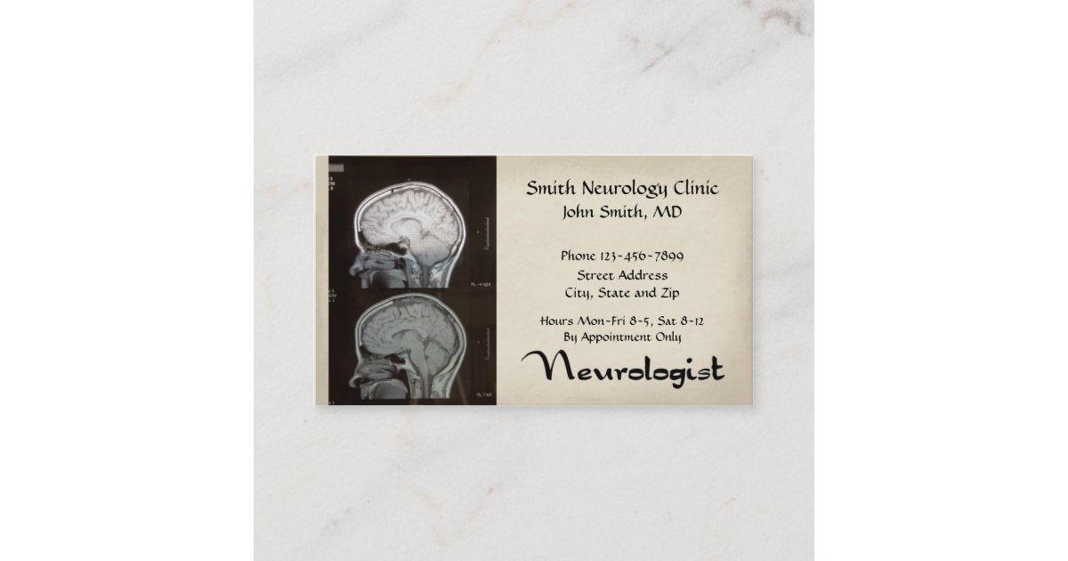 Neurologist Neurology Business Card 6778