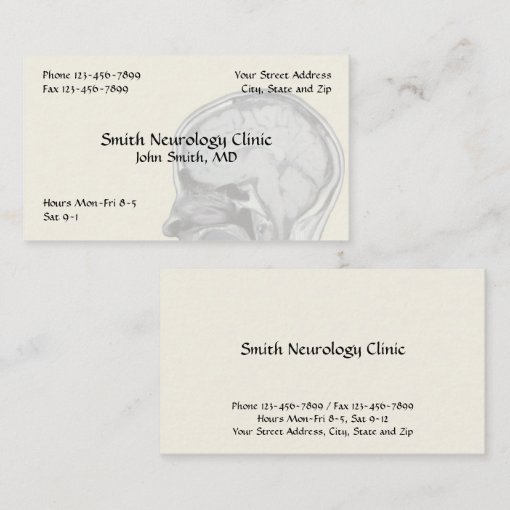 Neurologist Neurology Business Card Zazzle 0378