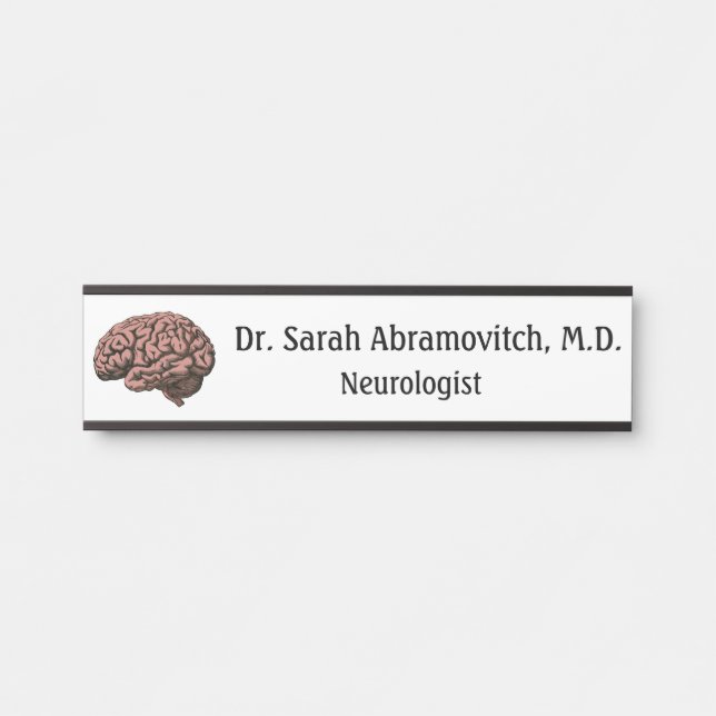 Neurologist Neurology Office Door Signs Sign (Front)