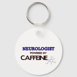 Neurologist Powered by caffeine Keychain