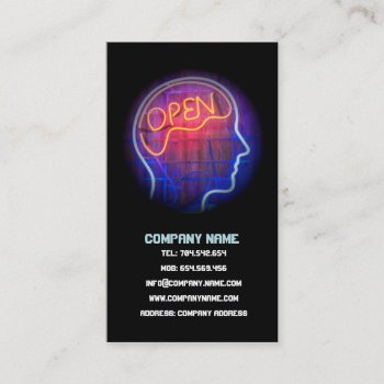 Neurologist Psychologist Open Head Brain Card by paplavskyte at Zazzle