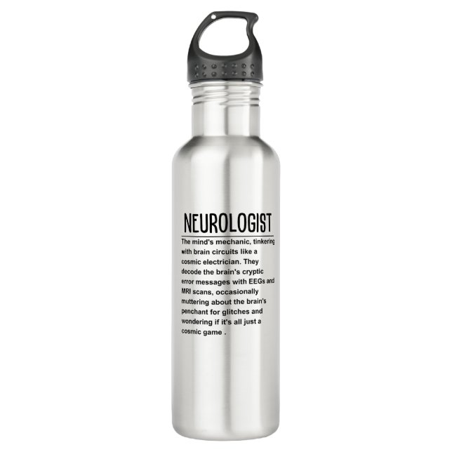 Neurologist  stainless steel water bottle (Front)