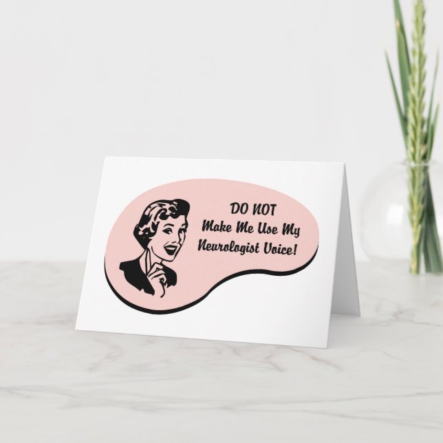 Neurologist Voice Card (Front)