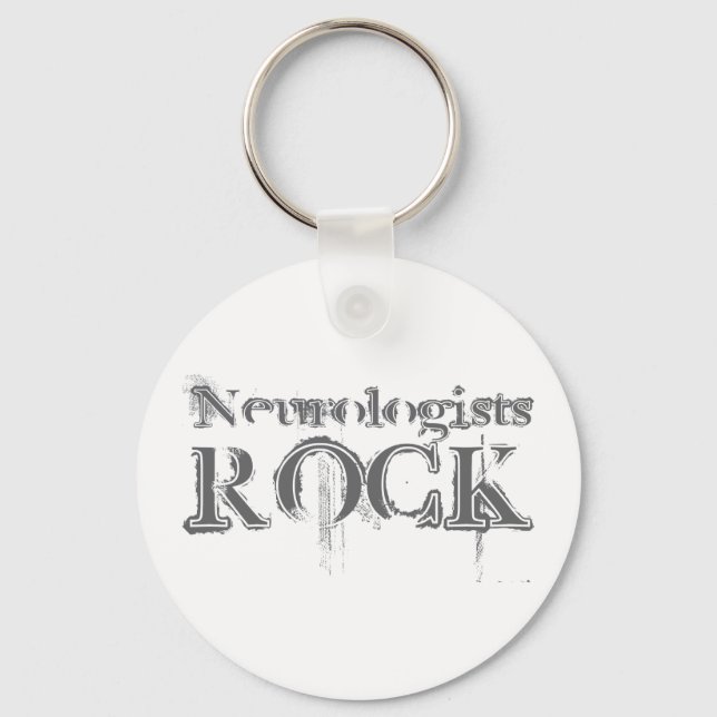Neurologists Rock Keychain (Front)