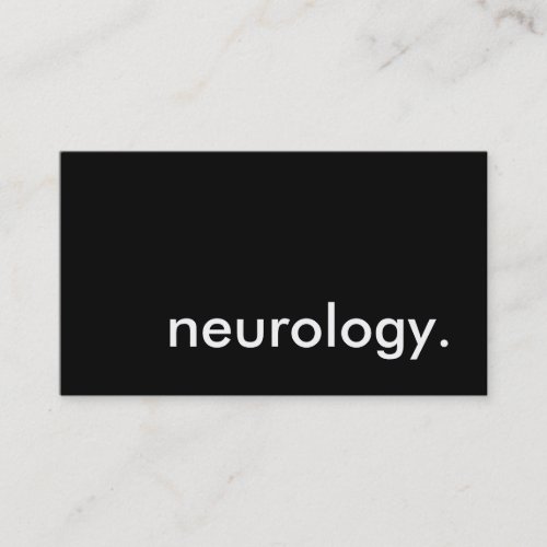 neurology business card