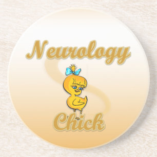 Neurology Chick Sandstone Coaster