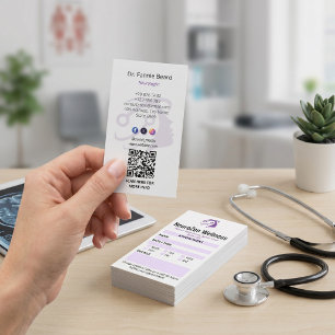Neurology Clinic Business   Clean Appointment Card