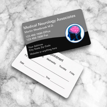 Neurology Neurologist Appointment Business Cards by Luckyturtle at Zazzle