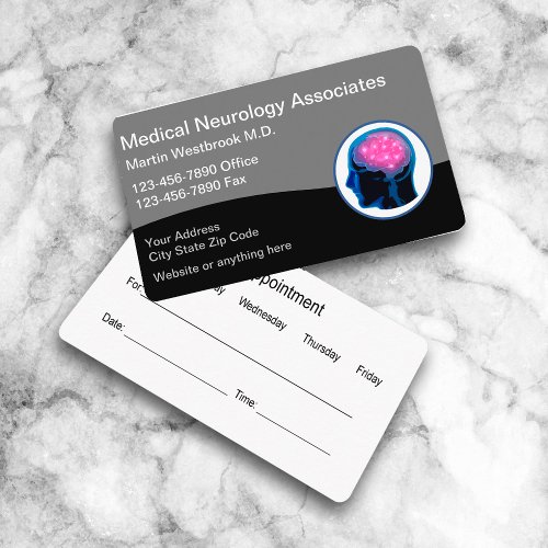 Neurology Neurologist Appointment Business Cards