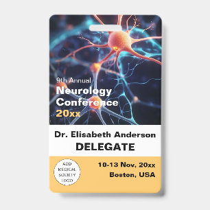 Neurology Neurosurgery Medical Conference Badge