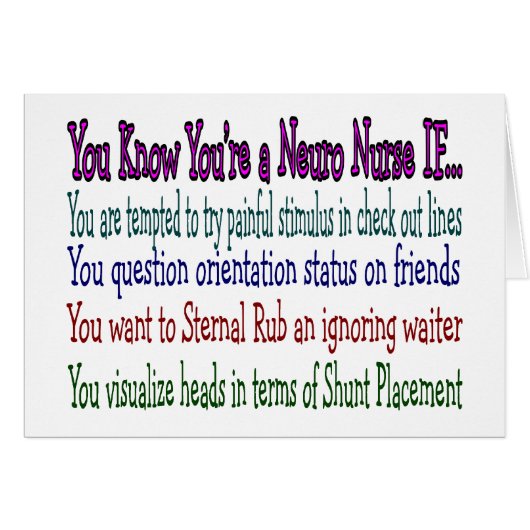 Neurology Nurse Hilarious Gifts, Unique Saying (Front Horizontal)