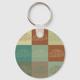 Neurology Pop Art Keychain