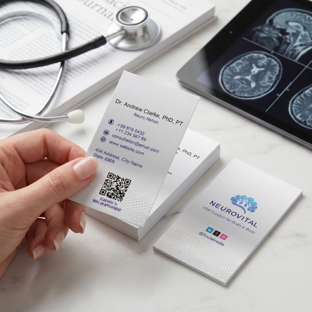 Neurology Therapy Business | Minimalist Silver Card (Creator Uploaded)