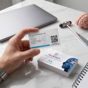 Neurology Therapy Business Minimalist White Card