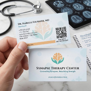 Neurology Therapy Business Minimalist White Card