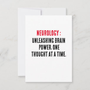 Neurology: Unleashing brain power, one thought at Thank You Card