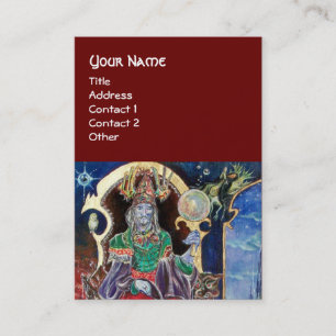 NEUROMANCER,Magician King Blue Red Business Card