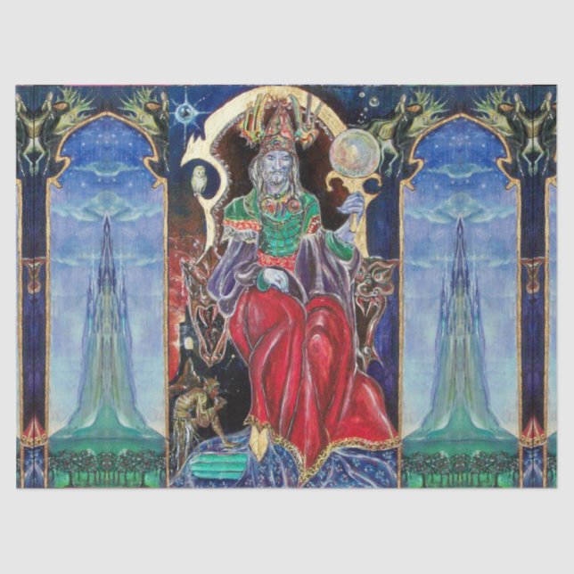 NEUROMANCER Magician King,Fantasy  Tissue Paper (Front)