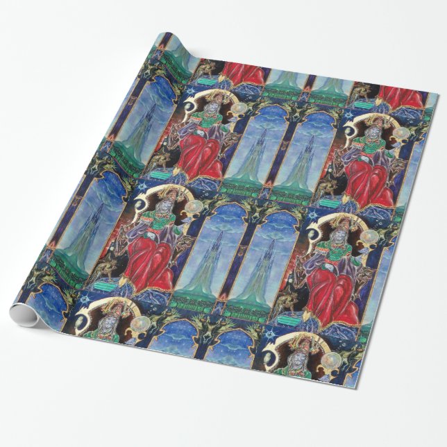 NEUROMANCER  Magician King, Fantasy Wrapping Paper (Unrolled)
