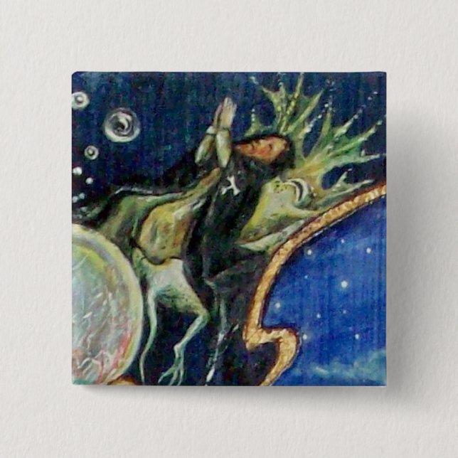 NEUROMANCER, Nagician King Detail Pinback Button (Front)