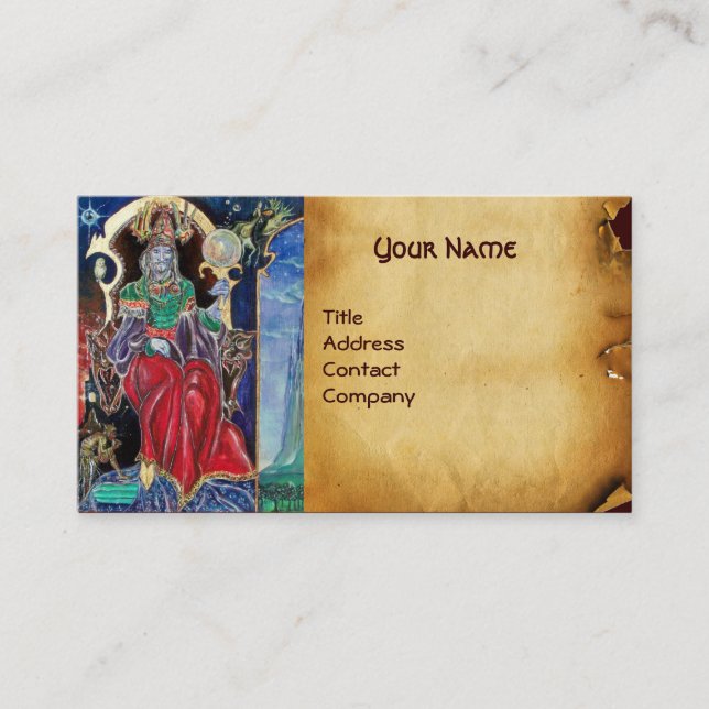 NEUROMANCER  parchment Business Card (Front)