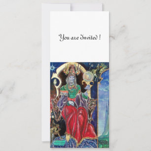 NEUROMANCER , red blue,white Invitation