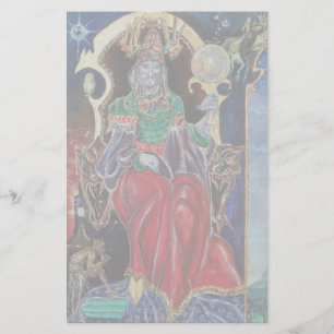 NEUROMANCER red purple blue Stationery