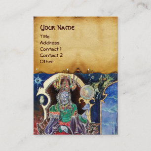 NEUROMANCER white pearl paper parchment Business Card