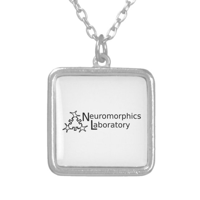 Neuromorphics Lab jewel Silver Plated Necklace (Front)