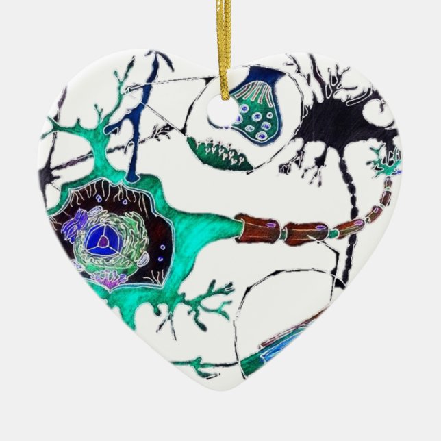 Neuron! Ceramic Ornament (Front)