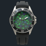 Neuron City Watch<br><div class="desc">This neuron pattern is a real eye-catcher! It's a fun and funky way to dress up decor,  gifts,  apparel,  and household items for the science lover! Check out my store for more pattern items and gift ideas,  or combine items to create an interesting gift package!</div>
