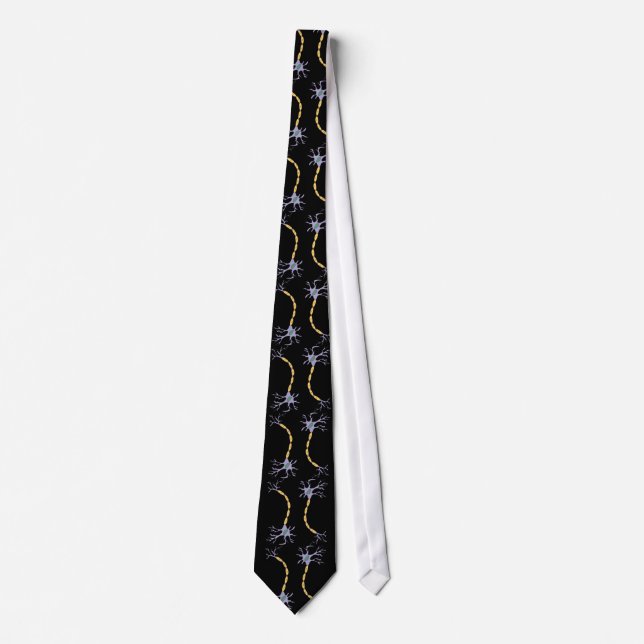 neuron connection pattern neck tie (Front)