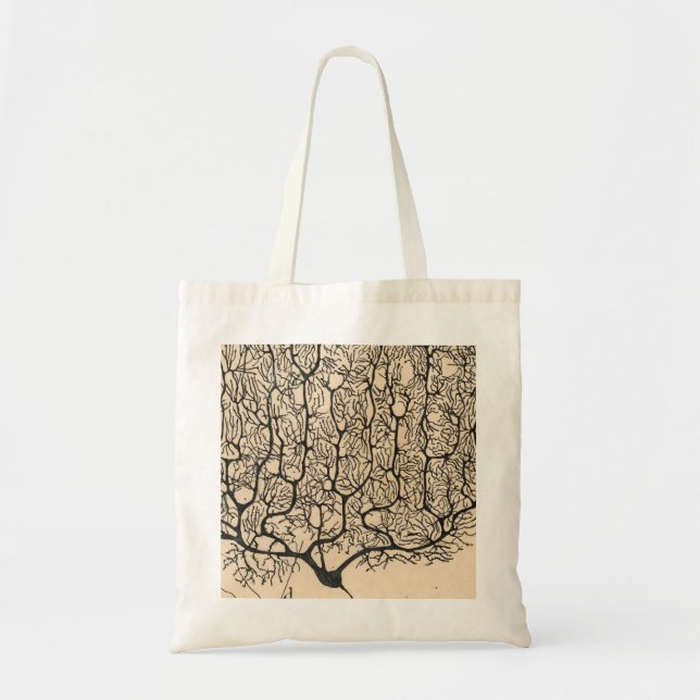 Neuron Drawing By Santiago Ramón Y Cajal Tote Bag (Front)