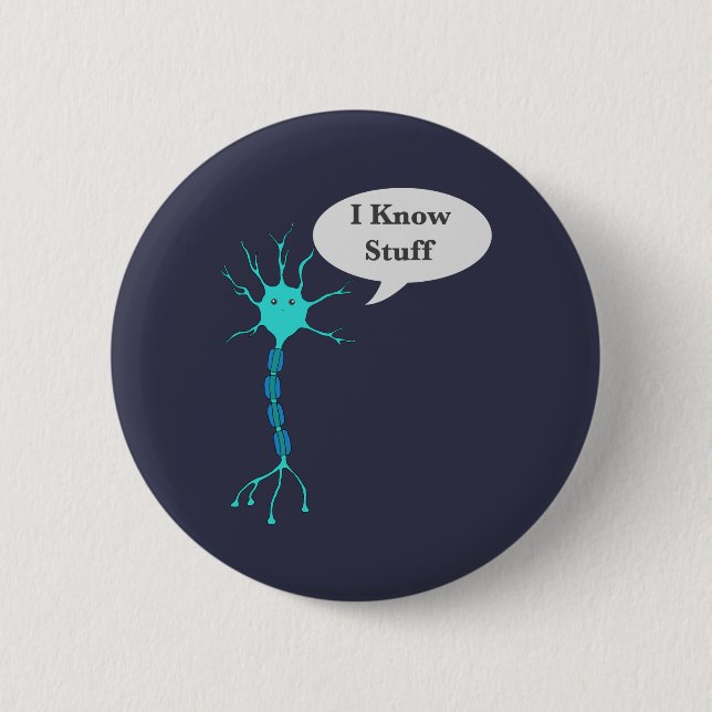 Neuron I Know Stuff Button (Front)