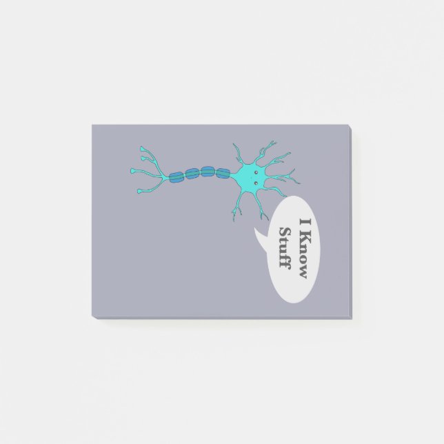 Neuron I Know Stuff Post-it Notes (Front)