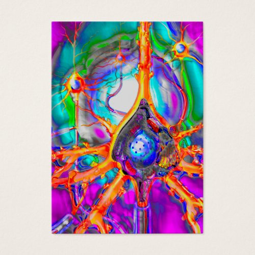 Neuron profile card business card templates